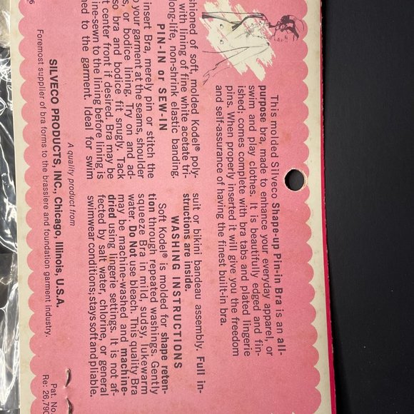 1950s Deadstock Silveco Pin-in Bra - Picture 4 of 4